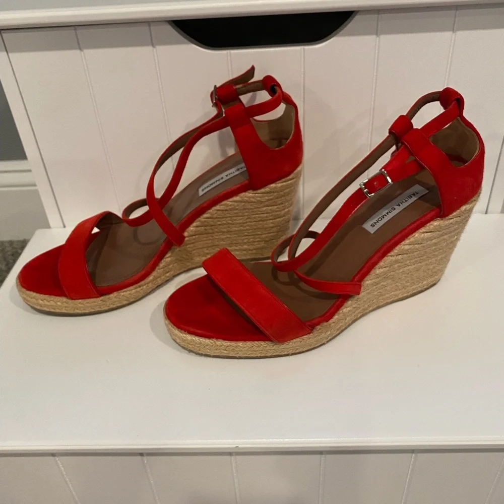 Tabitha Simmons Red Espadrille Sandals